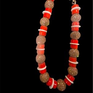 J Crew acrylic and sparkle necklace